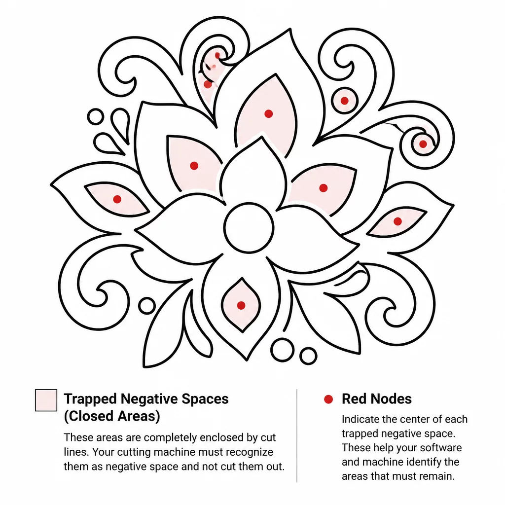 Trapped Negative Space Identification